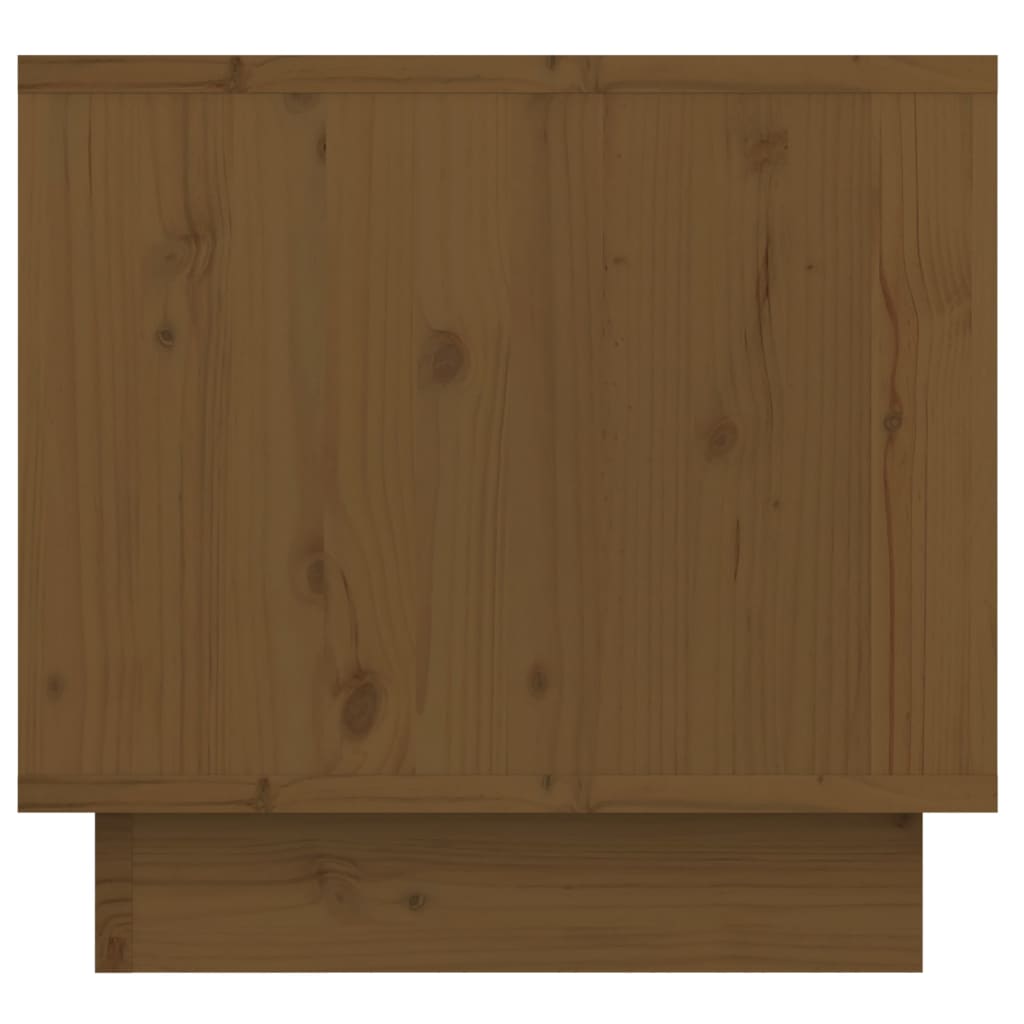 vidaXL Nočna omarica 2 kosa medeno rjava 35x34x32 cm trdna borovina