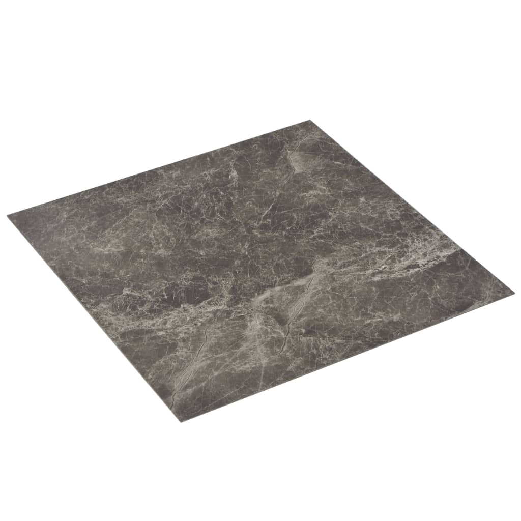 vidaXL Samolepilne PVC talne plošče 5,11 m² črn marmor