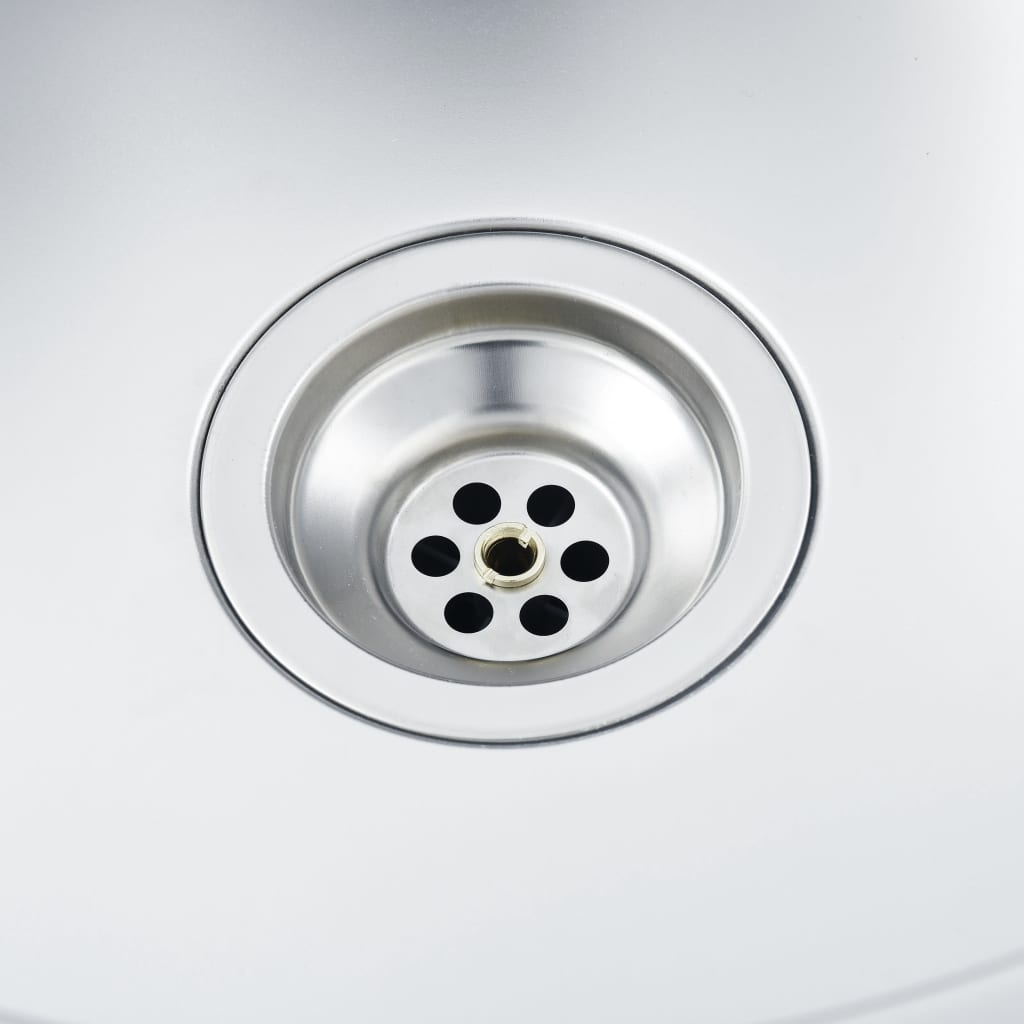 vidaXL Dvojno kuhinjsko pomivalno korito srebrno 1200x500x155 mm