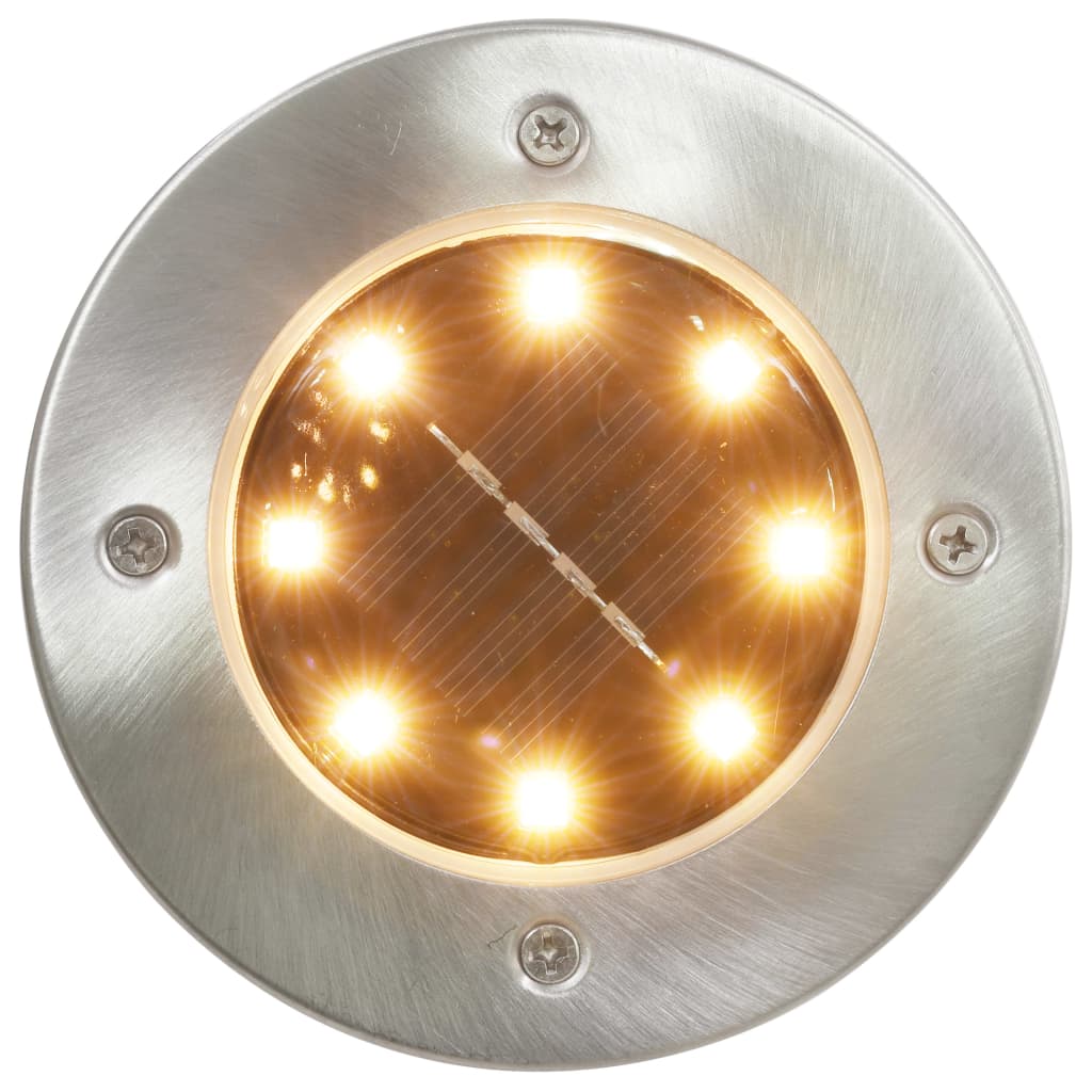 vidaXL Solarne talne svetilke 8 kosov LED svetilke RGB