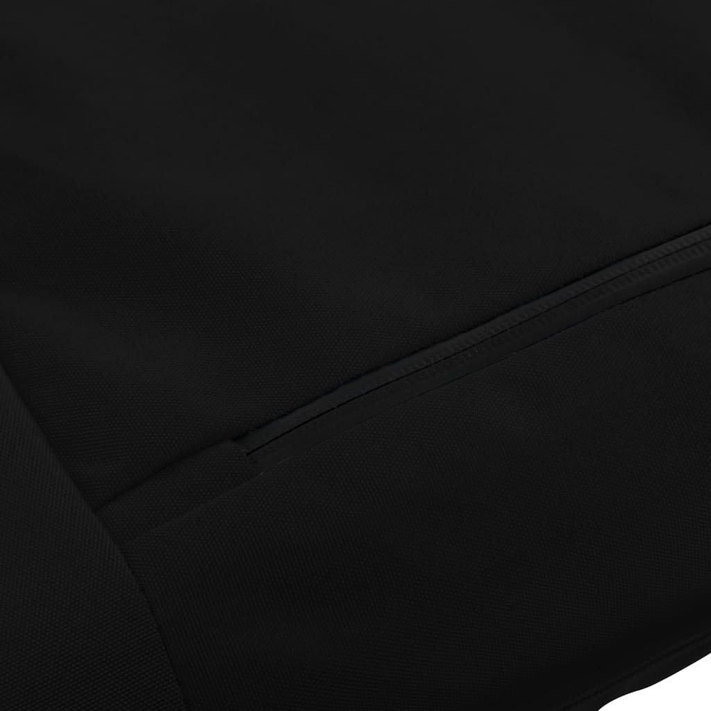 vidaXL Zložljiv ležalnik oksford tkanina črn