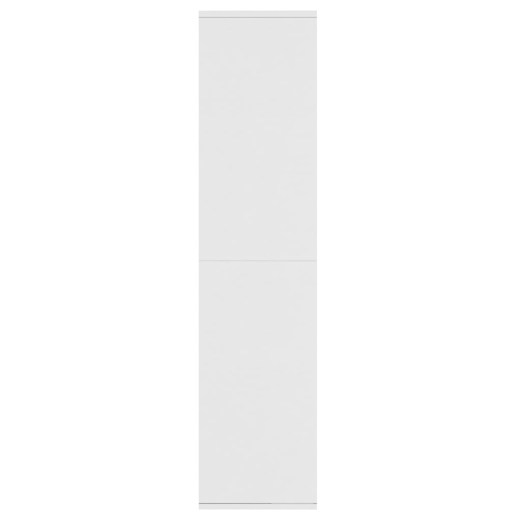 vidaXL Knjižna omara / komoda bela 66x30x130 cm iverna plošča