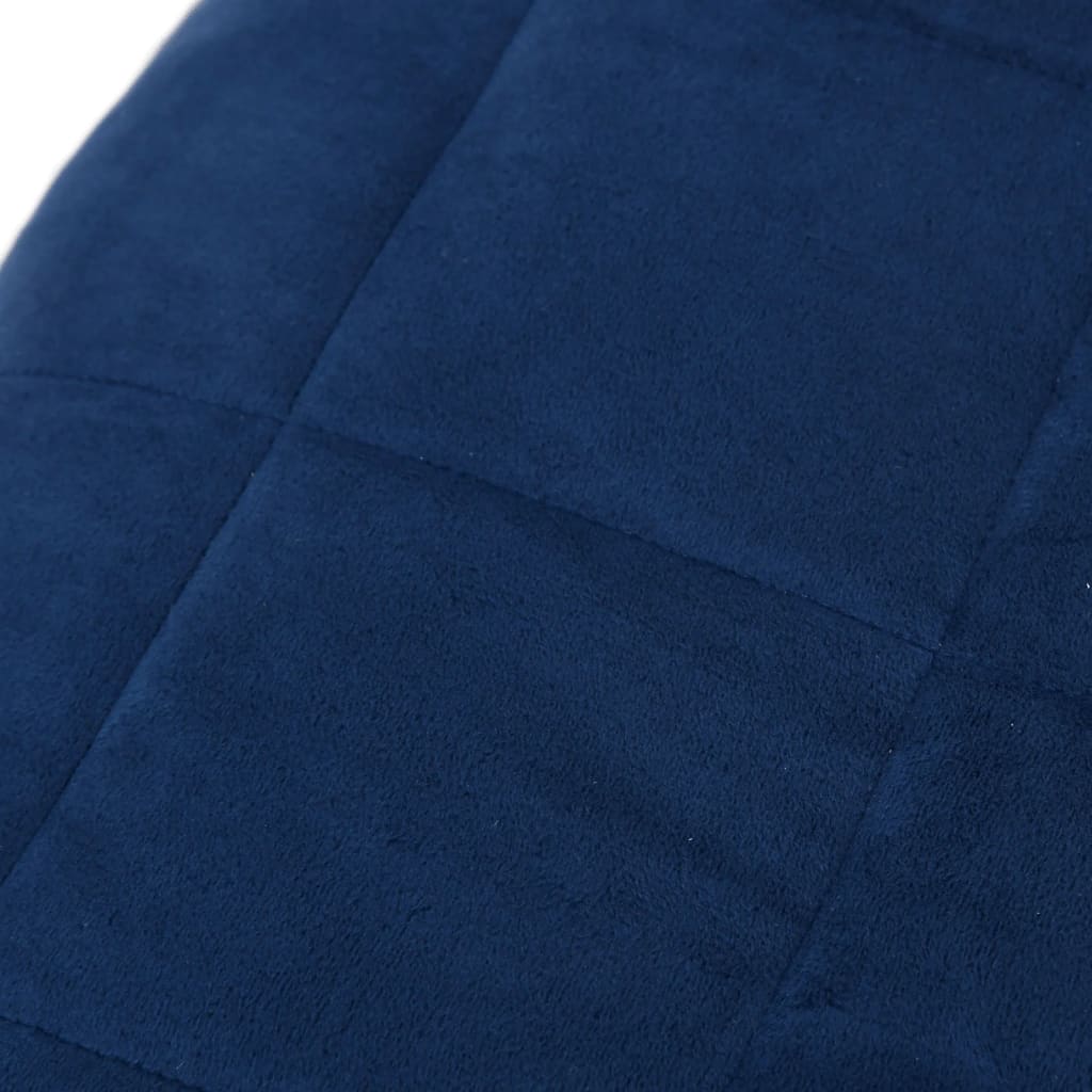 vidaXL Obtežena odeja modra 122x183 cm 9 kg blago