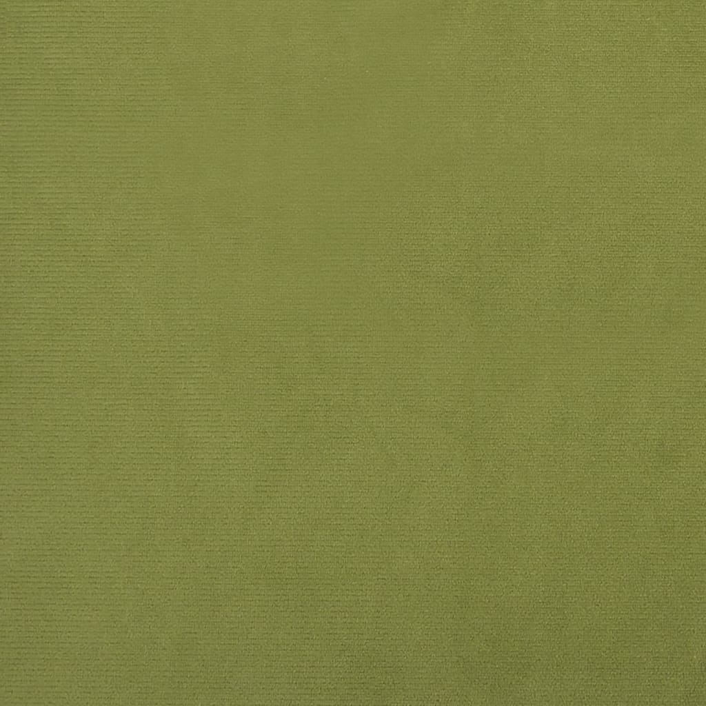 vidaXL Stolček za noge svetlo zelen 78x56x32 cm žamet