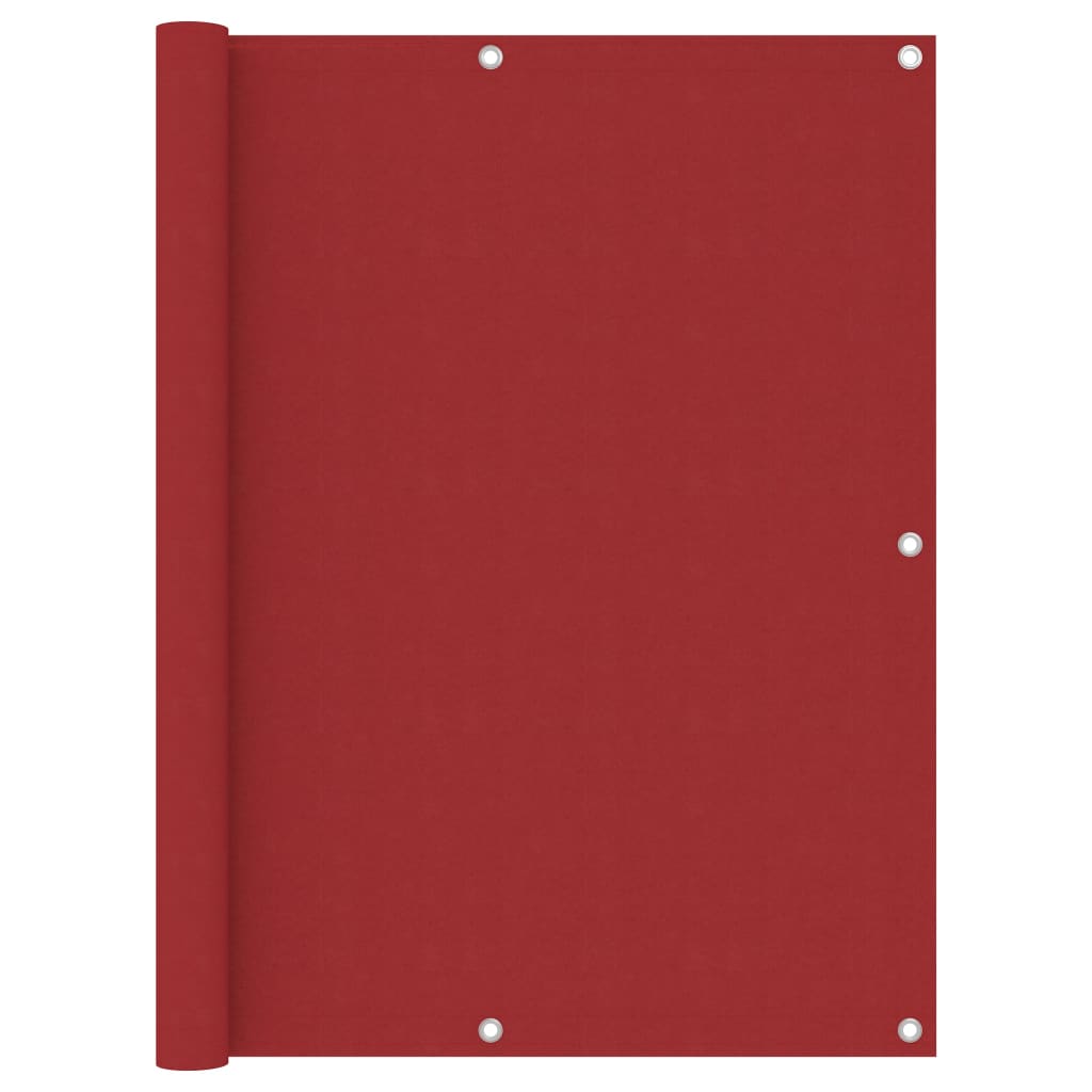 vidaXL Balkonsko platno rdeče 120x300 cm oksford blago