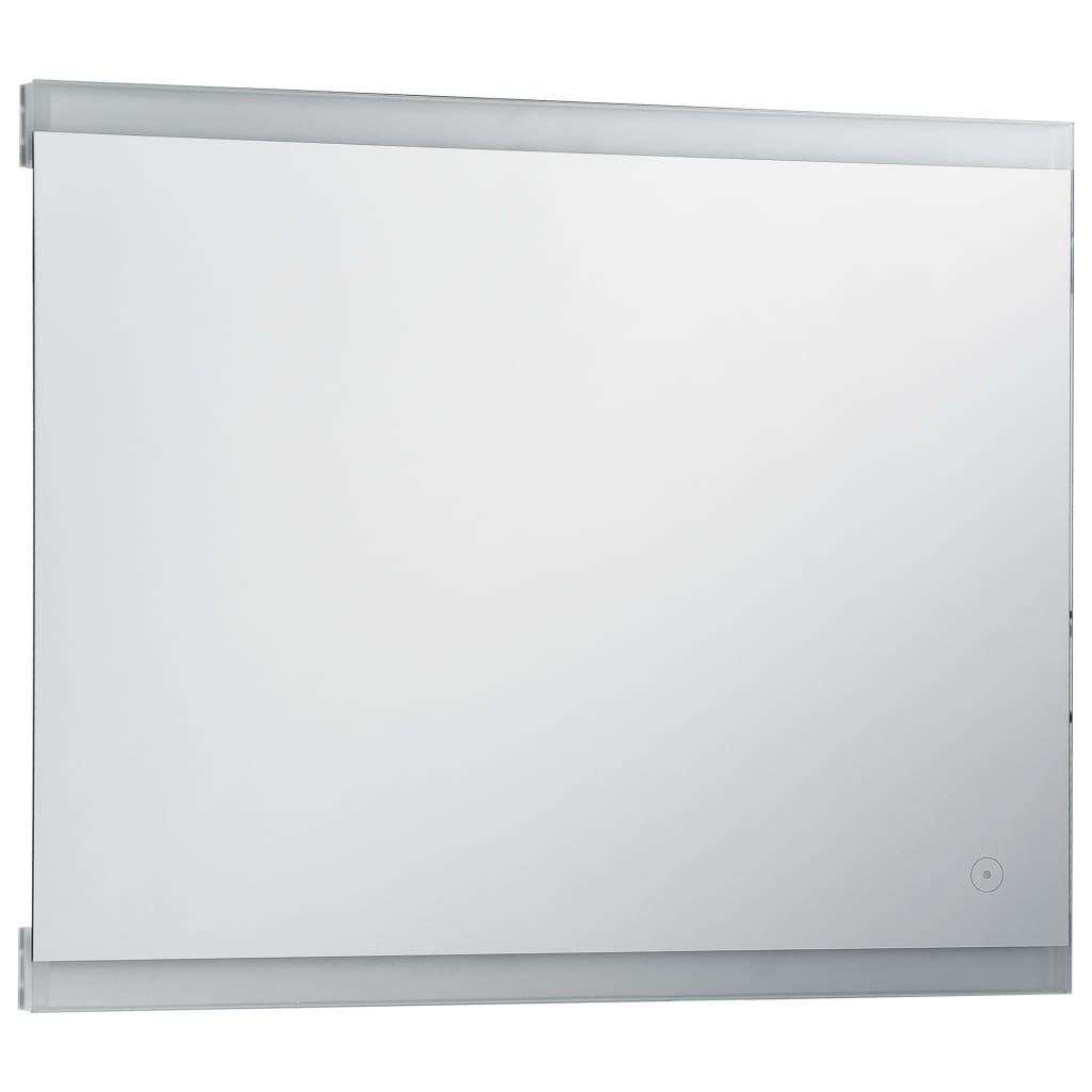 vidaXL Kopalniško LED stensko ogledalo s senzorjem na dotik 80x60 cm