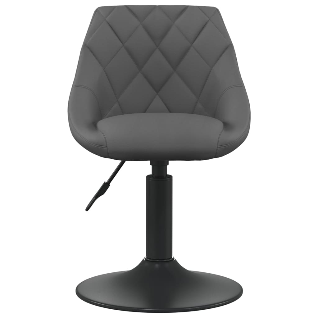 vidaXL Barski stolček temno siv žamet