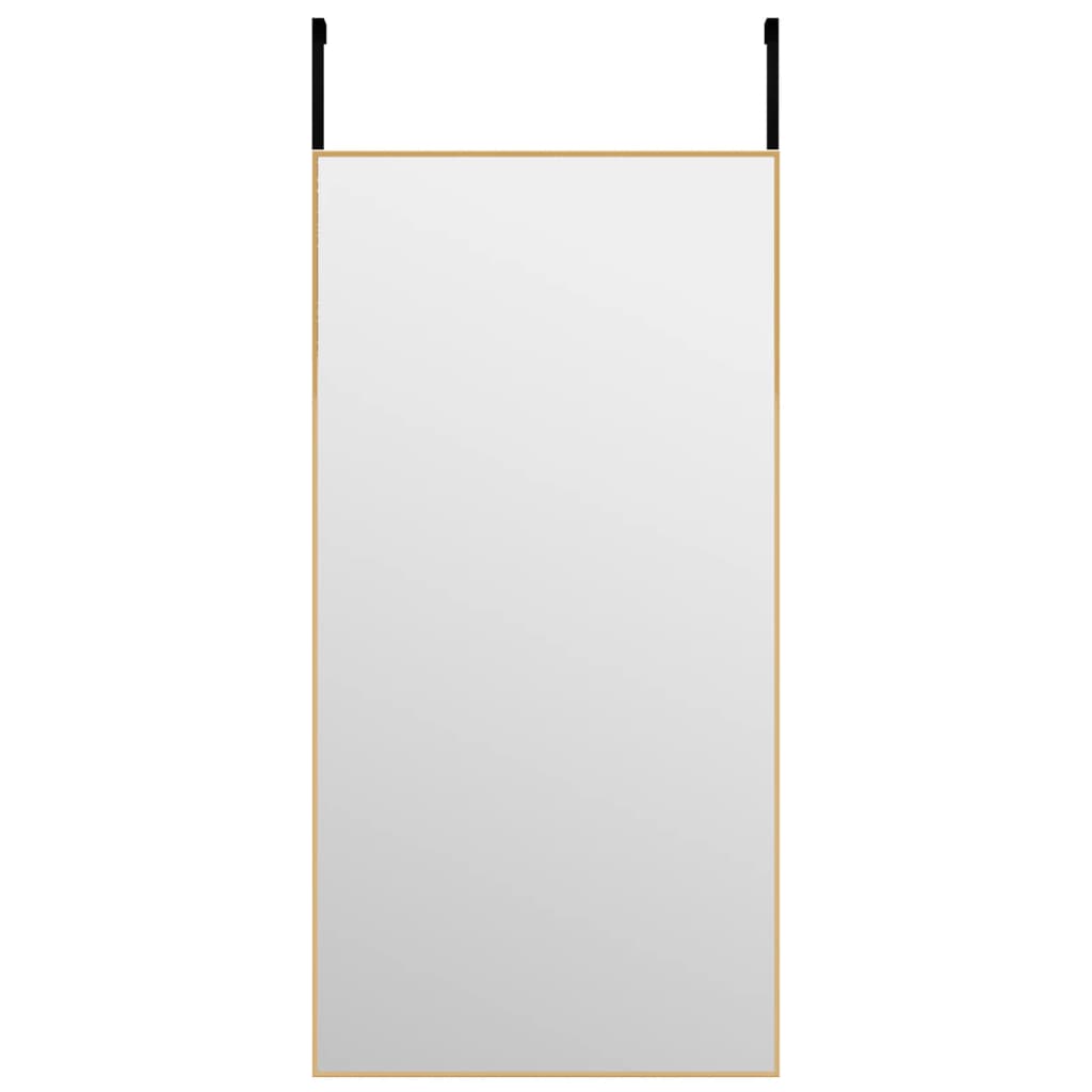 vidaXL Ogledalo za vrata zlato 40x80 cm steklo in aluminij