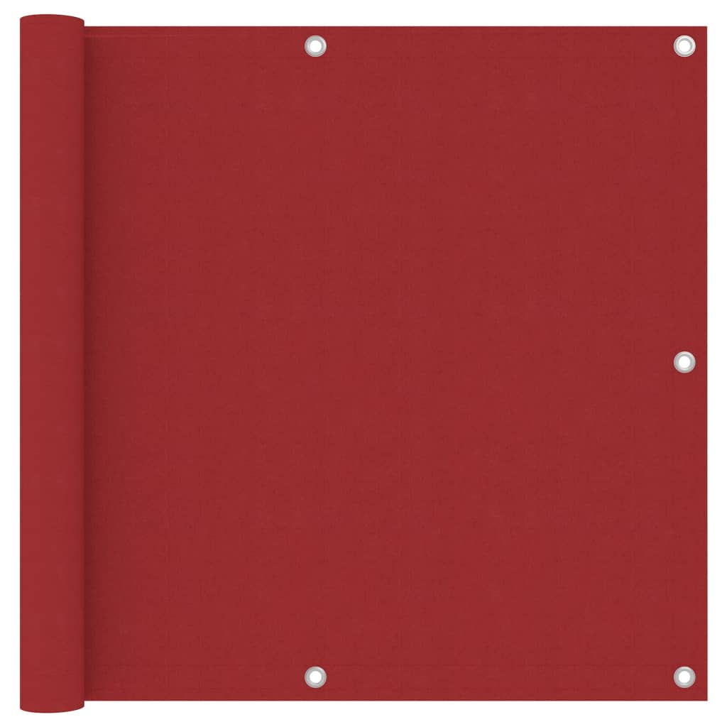 vidaXL Balkonsko platno rdeče 90x300 cm oksford blago
