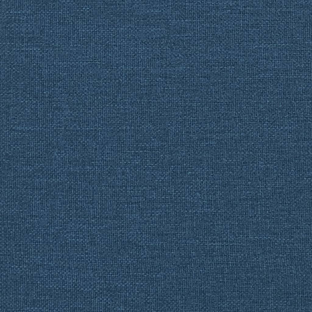 vidaXL Kavč trosed temno modra tkanina