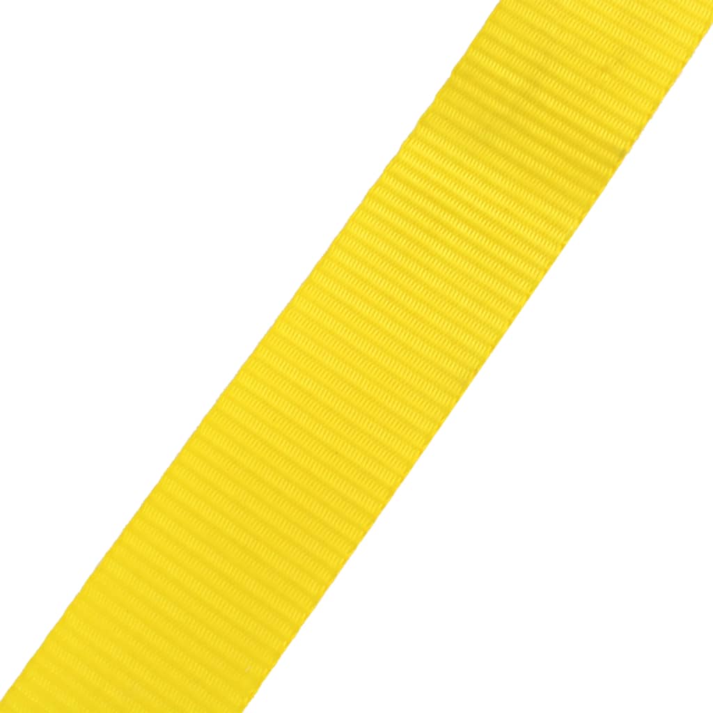 vidaXL Slackline vrv 15 m x 50 mm 150 kg rumene barve
