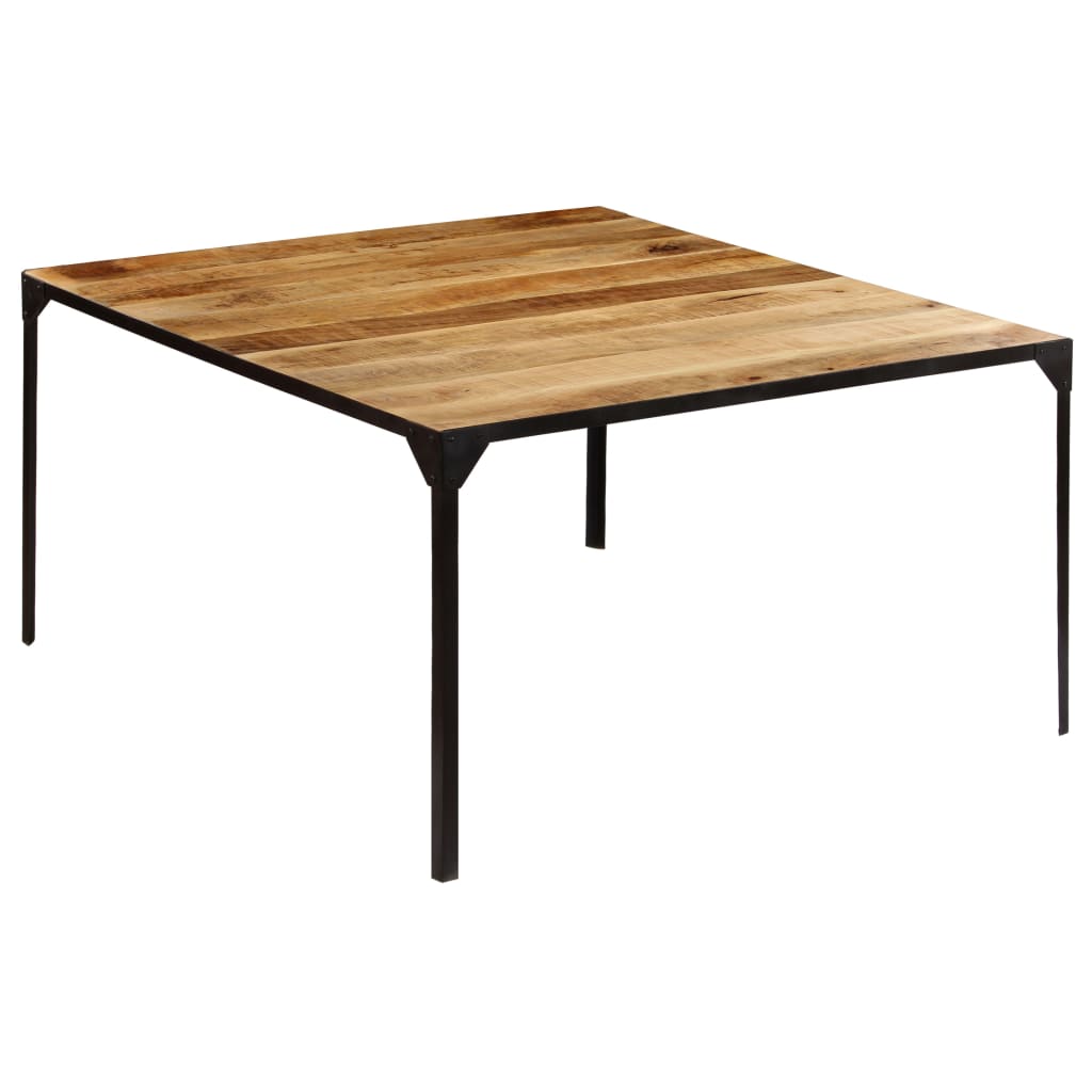 vidaXL Jedilna miza iz trdnega mangovega lesa 140x140x76 cm