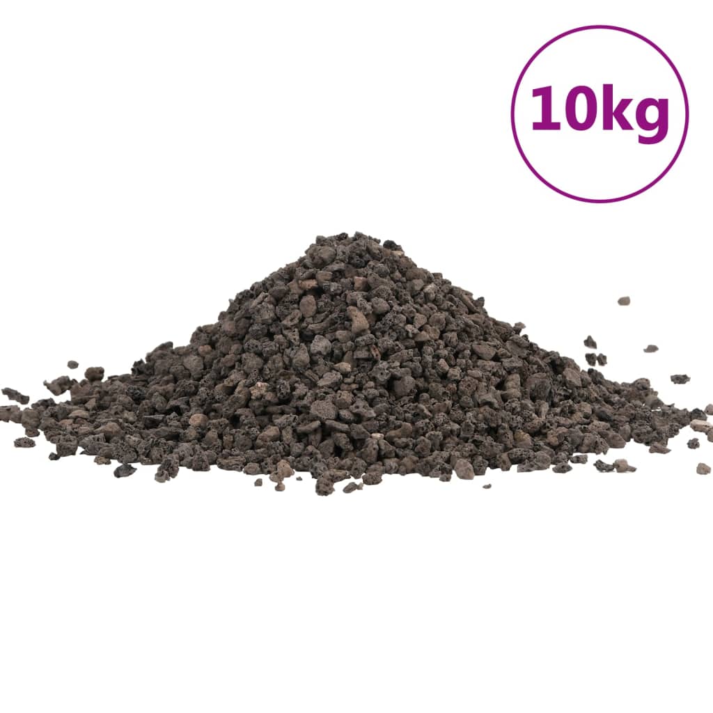 vidaXL Bazaltni gramoz 10 kg črn 5-8 mm