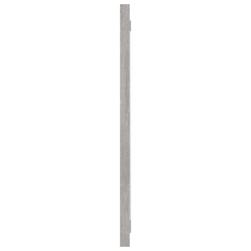 vidaXL Kopalniško ogledalo betonsko sivo 80x1,5x37 cm iverna plošča