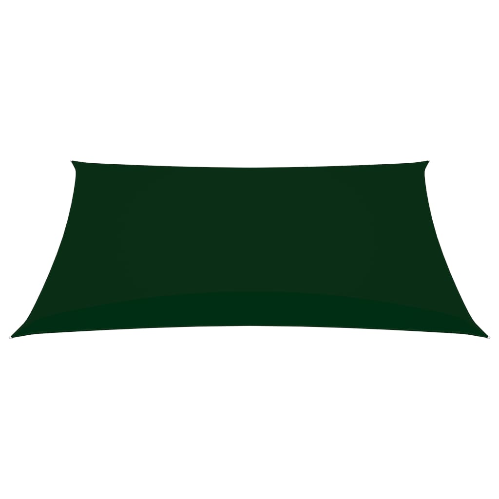 vidaXL Senčno jadro oksford blago pravokotno 2,5x4 m temno zeleno