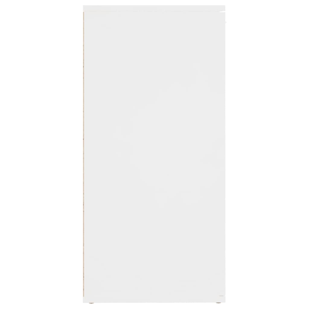 vidaXL Komoda bela 160x36x75 cm iverna plošča