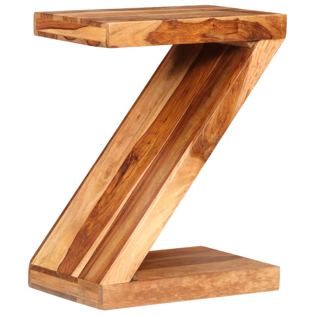 vidaXL Odstavna mizica Z-oblike trden les palisandra