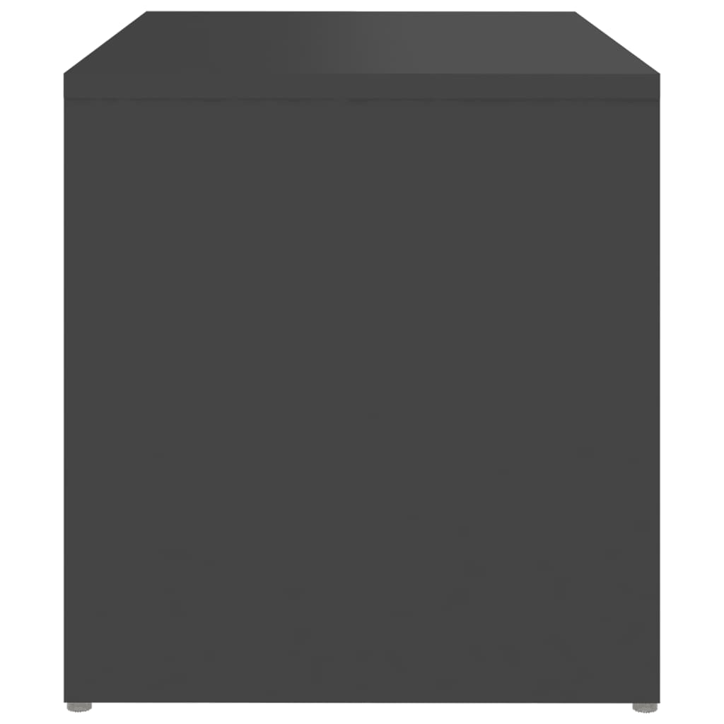 vidaXL Stranska mizica siva 59x36x38 cm iverna plošča