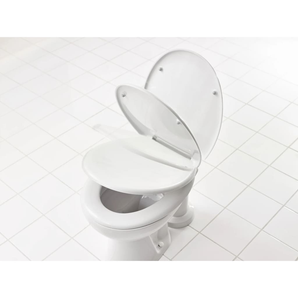 RIDDER Sedež za WC školjko s počasnim zapiranjem bel Generation