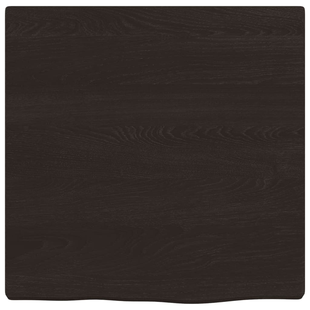 vidaXL Kopalniški pult temno rjav 40x40x(2-4) cm obdelan trden les