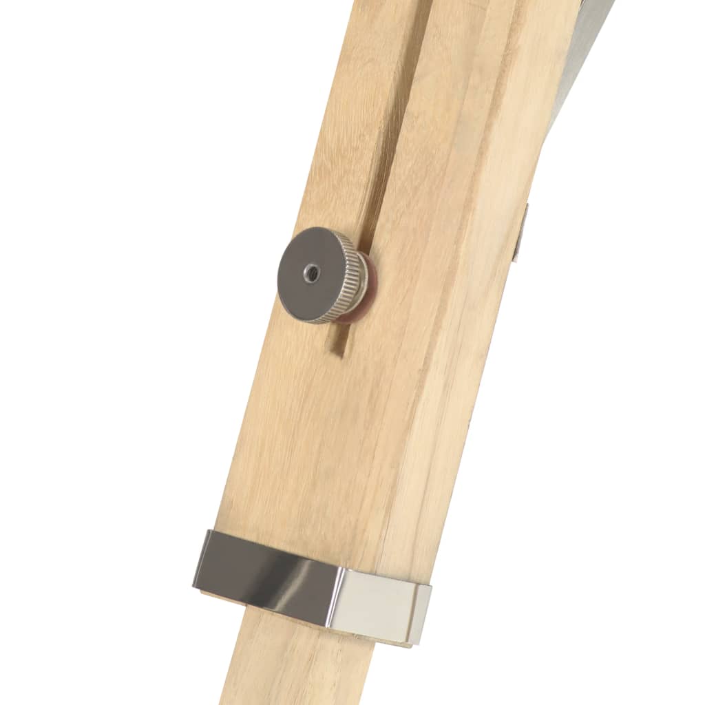 vidaXL Trinožna stoječa svetilka trden mangov les 131 cm