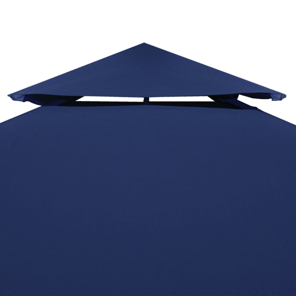 vidaXL Nadomestna streha za paviljon 310 g/m² temno modra 3x3 m
