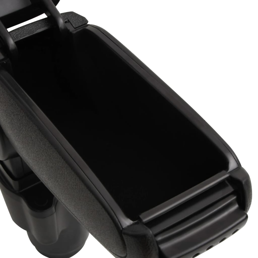 vidaXL Naslon za roke za avto črn 12x33x(34-50) cm ABS