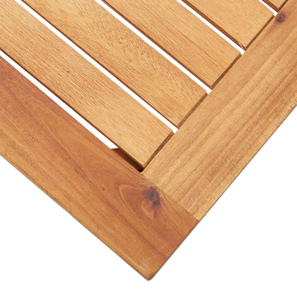 vidaXL Vrtna klubska mizica 60x60x36 cm trden akacijev les
