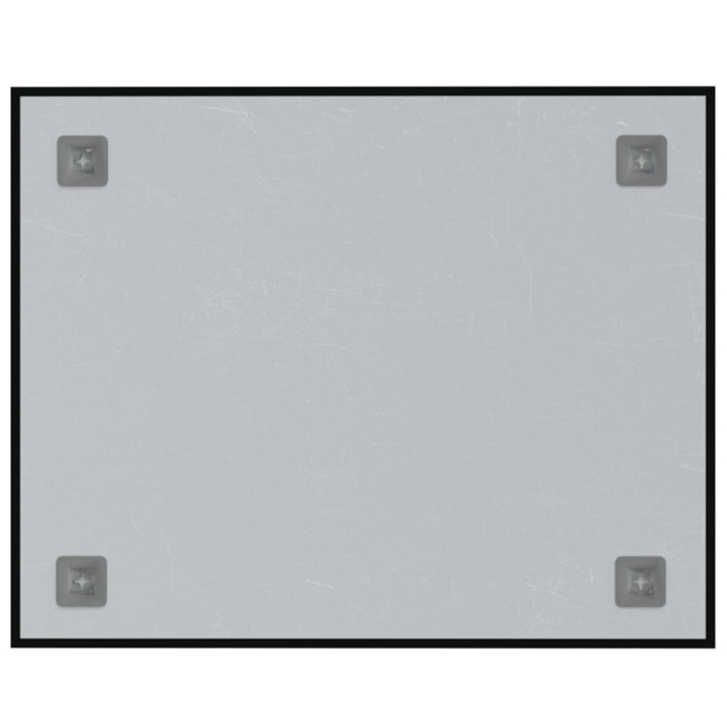 vidaXL Stenska magnetna tabla črna 50x40 cm kaljeno steklo