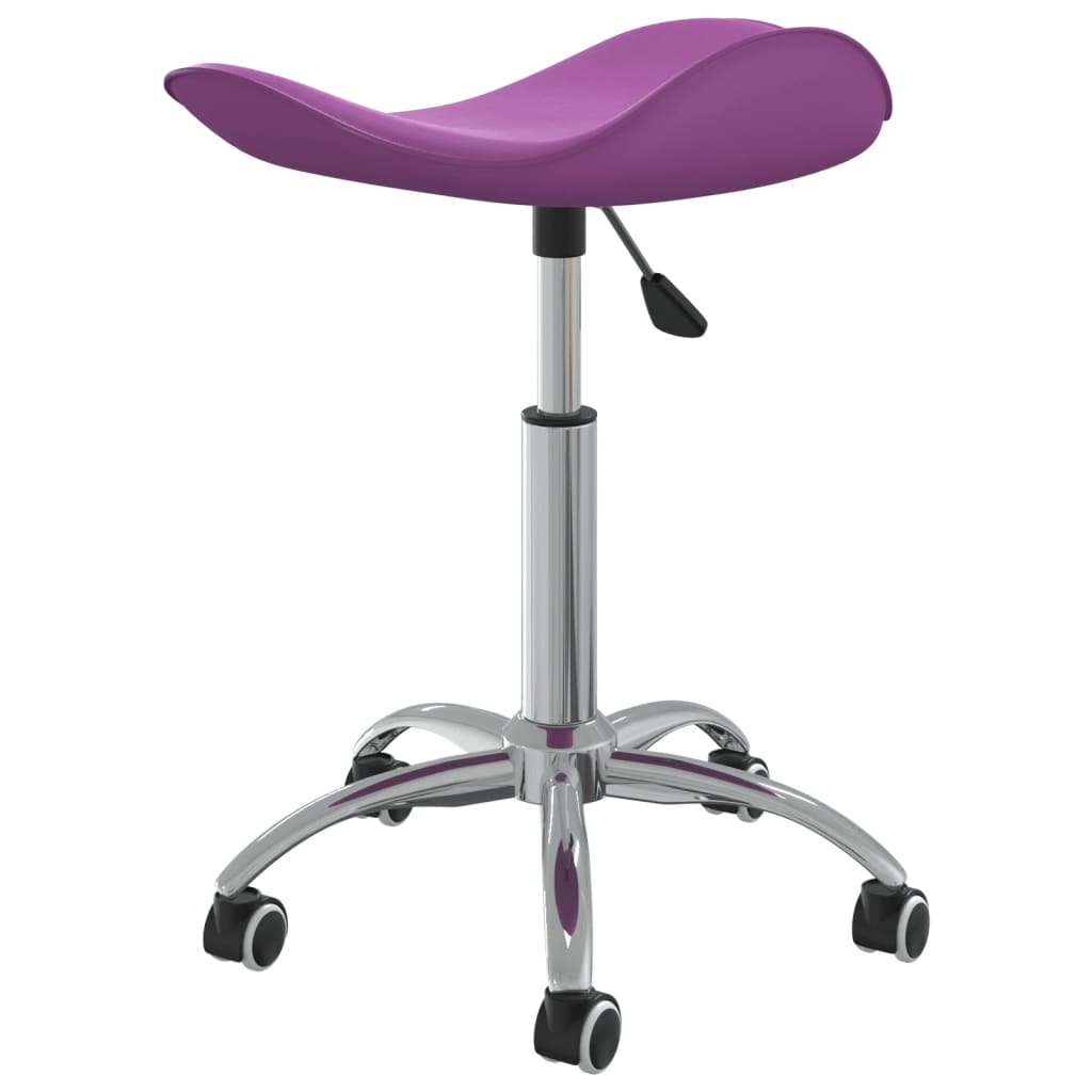 vidaXL Salonski stolček vijolično umetno usnje
