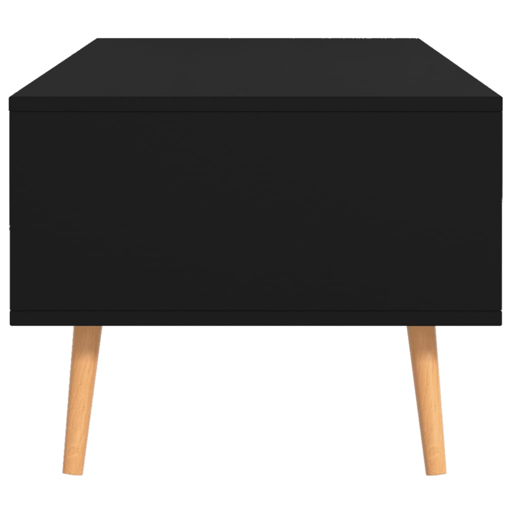 vidaXL Klubska mizica črna 100x49,5x43 cm iverna plošča