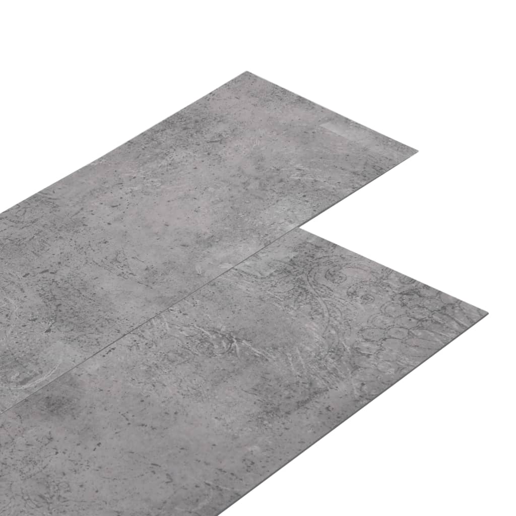 vidaXL Samolepilne PVC talne plošče 5,21 m² 2 mm cementno rjave barve