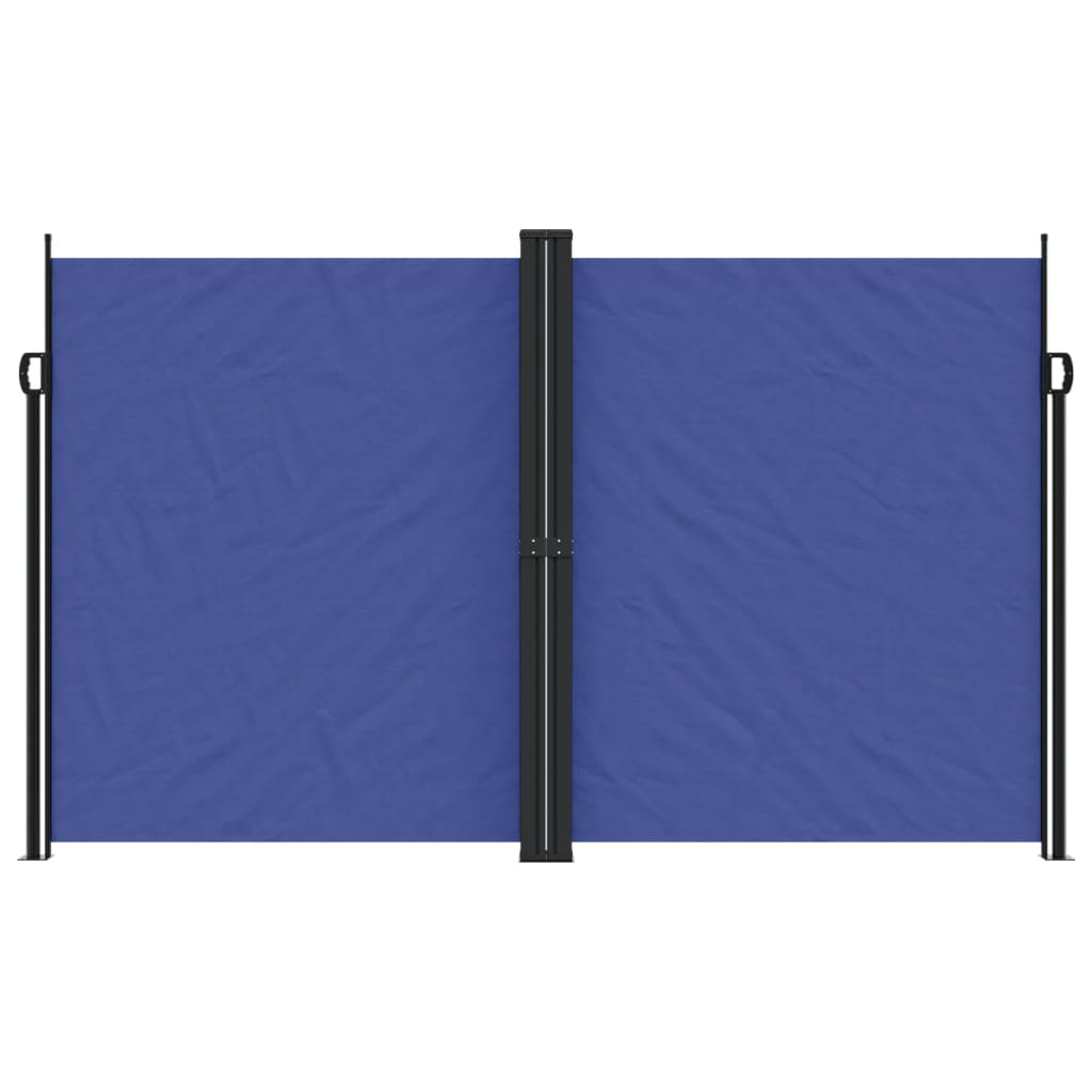 vidaXL Zložljiva stranska tenda modra 200x600 cm