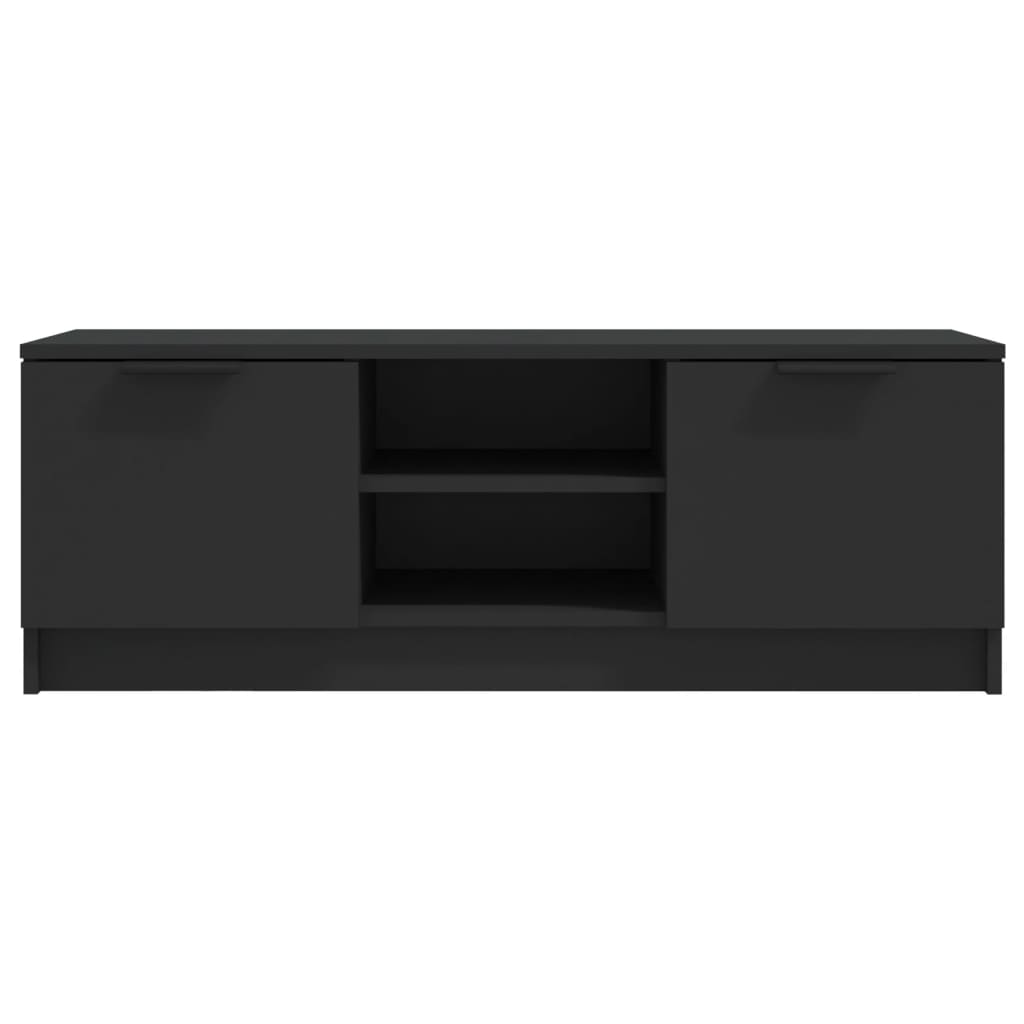vidaXL TV omarica črna 102x35x36,5 cm inženirski les