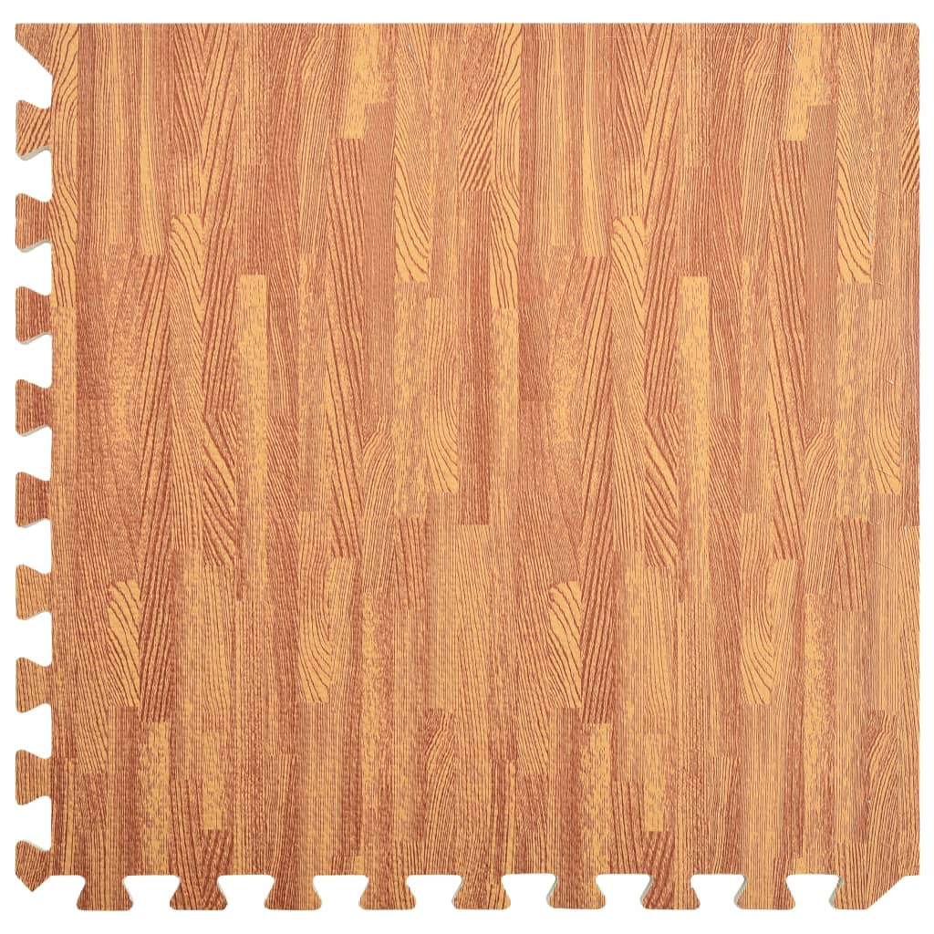 vidaXL Talne podloge 6 kosov vzorec lesa 2,16 ㎡ iz EVA pene