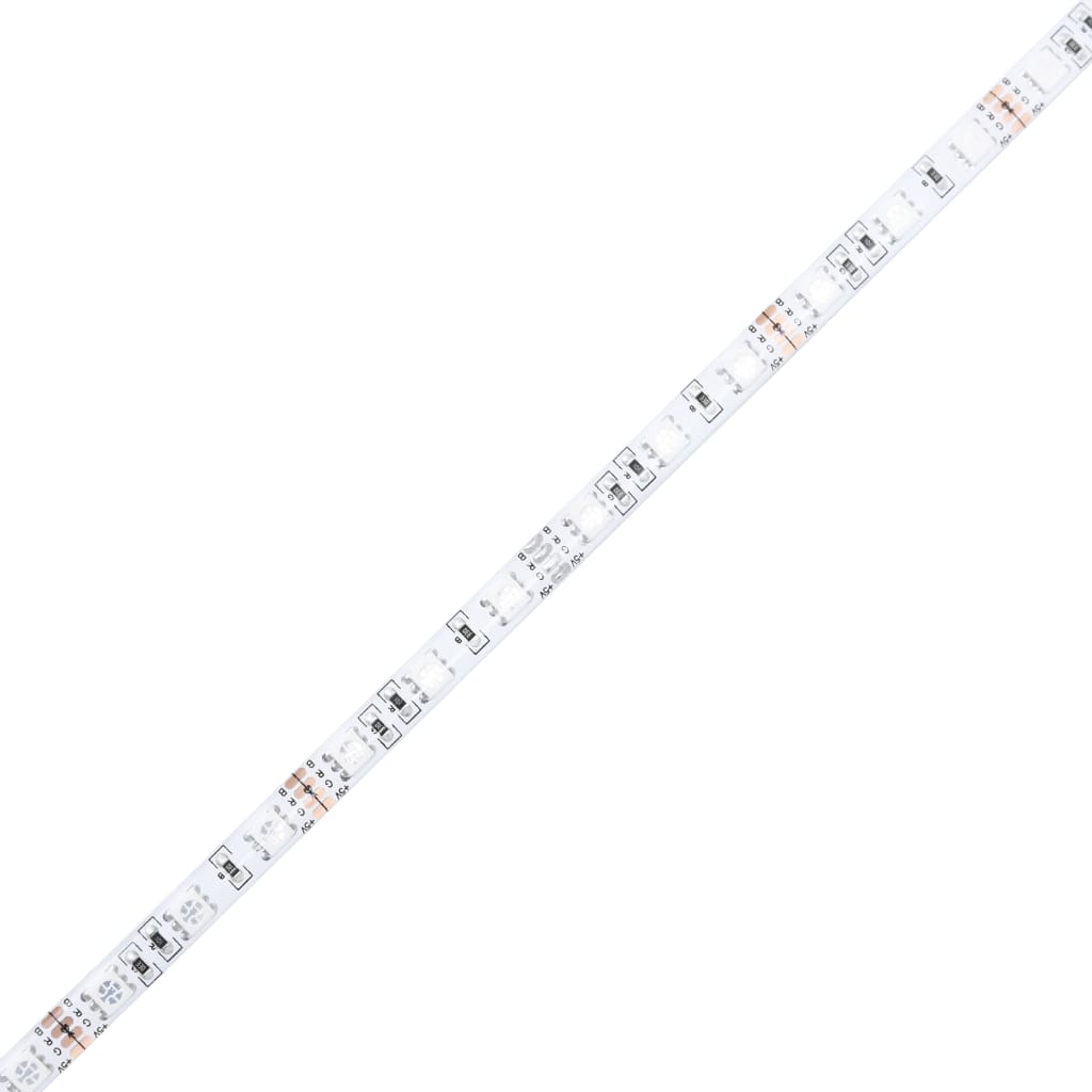 vidaXL Komoda z LED lučkami rjavi hrast 80x35x75 cm
