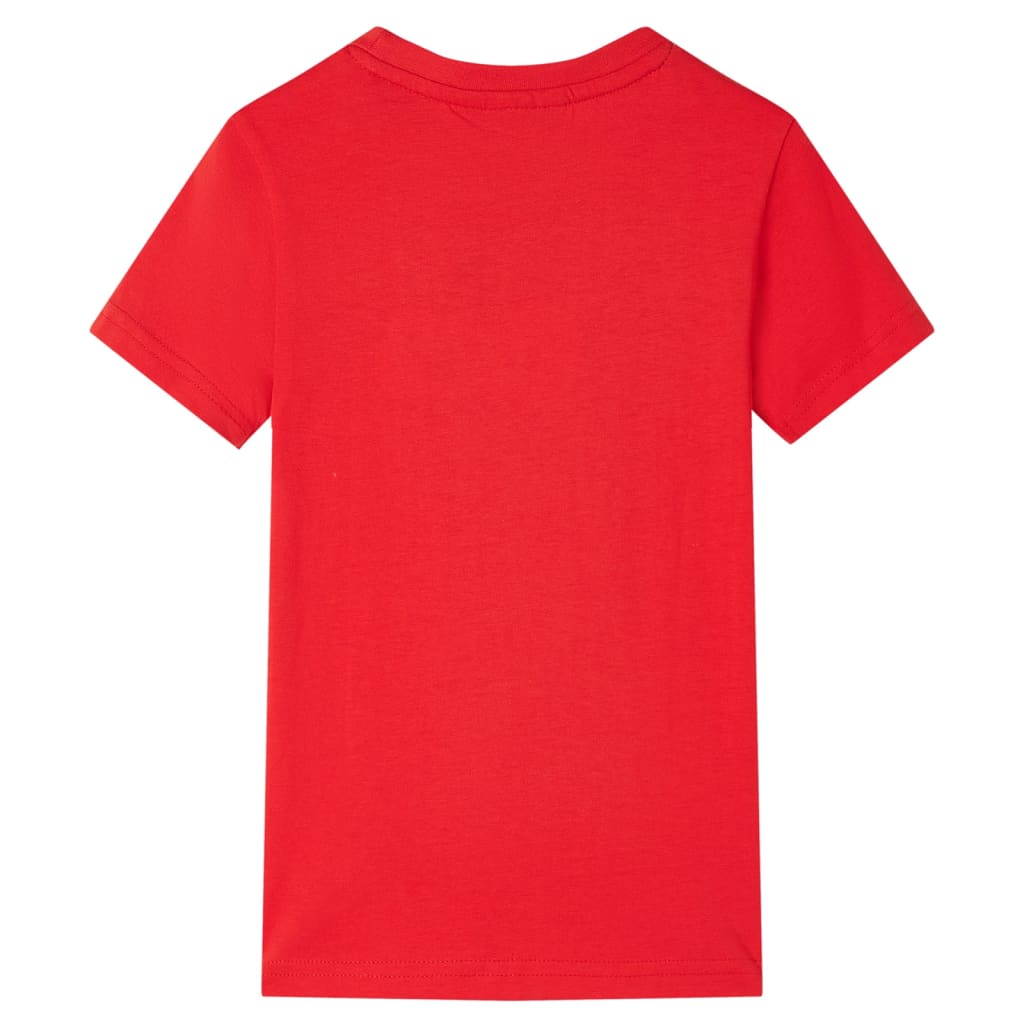 Otroška majica s kratkimi rokavi rdeča 92