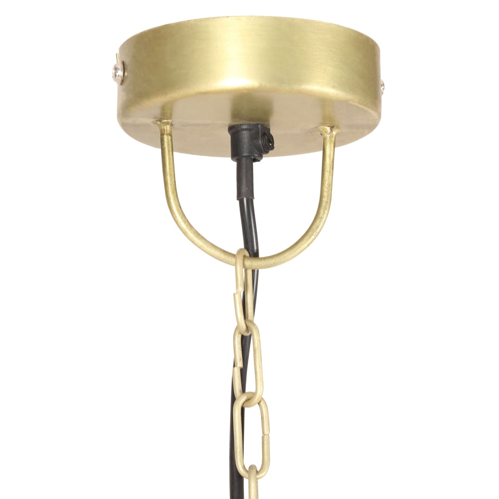 vidaXL Industrijska starinska viseča svetilka 25W medeninasta 41cm E27