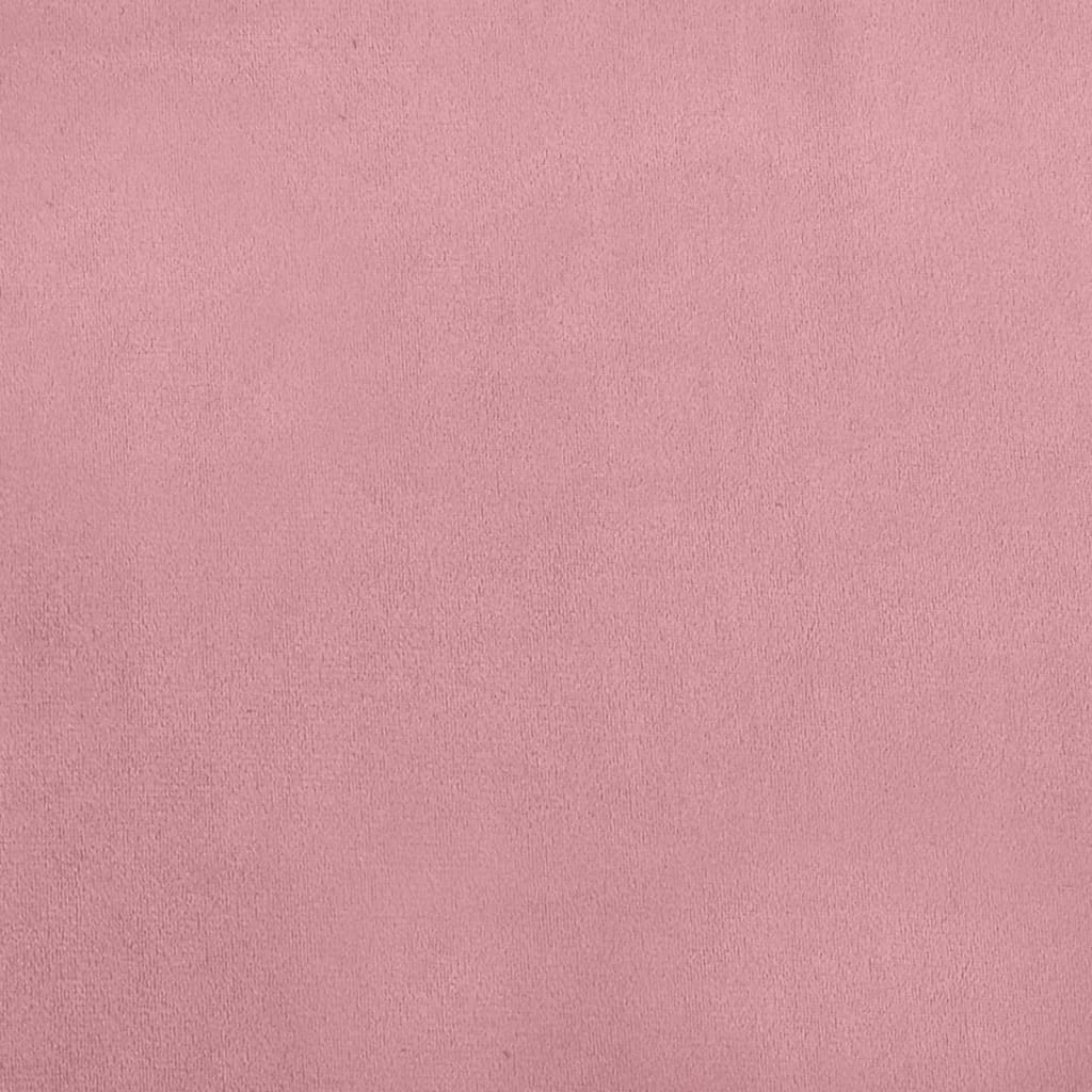 vidaXL Pasja postelja roza 70x45x30 cm žamet