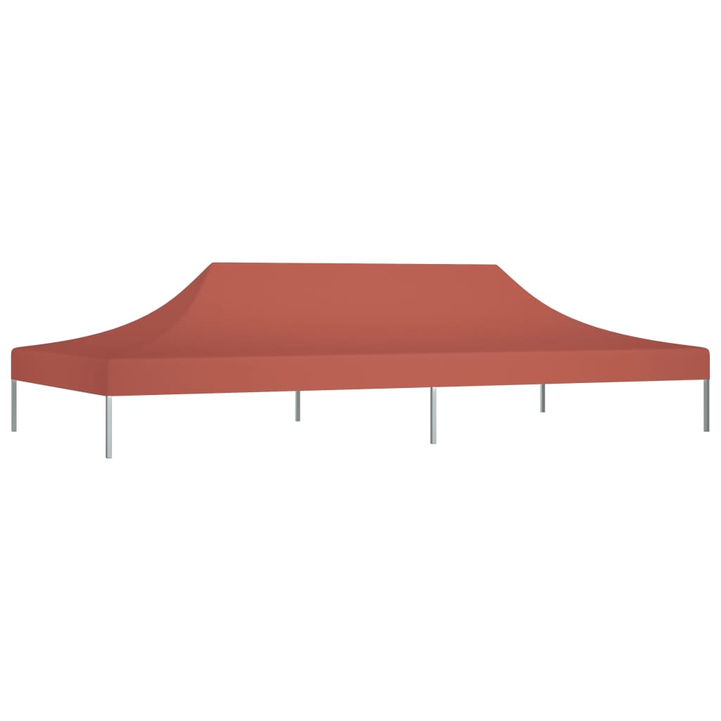 vidaXL Streha za vrtni šotor 6x3 m terakota 270 g/m²