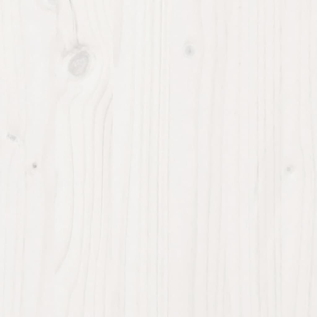 vidaXL Miza za sajenje s polico bela 82,5x50x75 cm trdna borovina