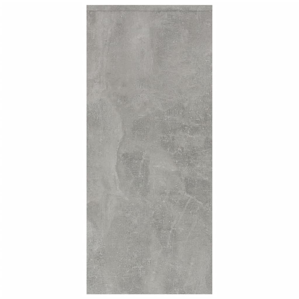 vidaXL Komoda betonsko siva 102x33x75 cm iverna plošča