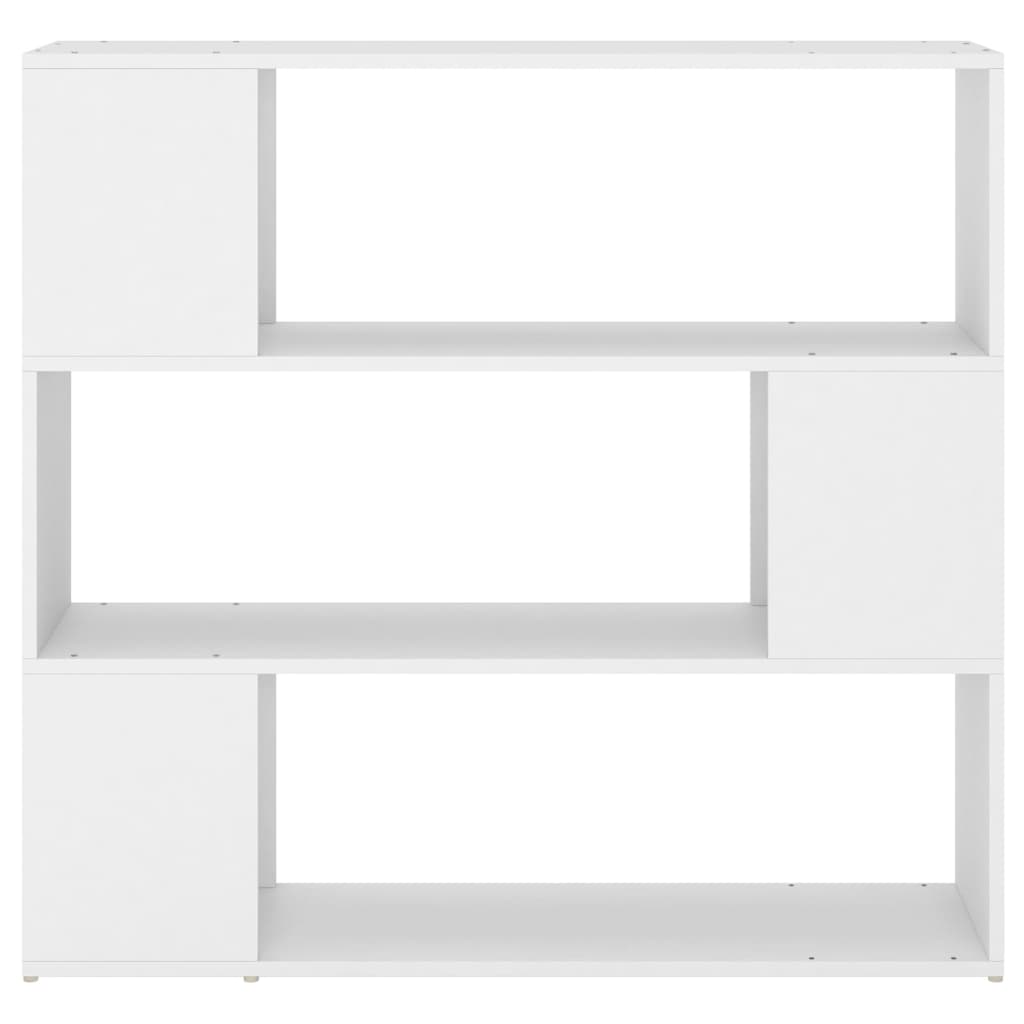 vidaXL Knjižna omara za razdelitev prostora bela 100x24x94 cm