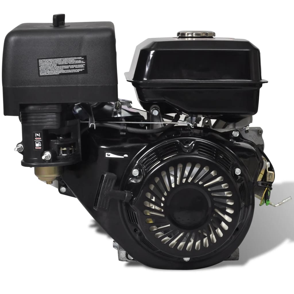 vidaXL Bencinski motor 15 KM 11 kW črn