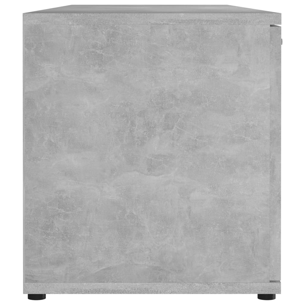 vidaXL TV omarica betonsko siva 120x34x37 cm iverna plošča