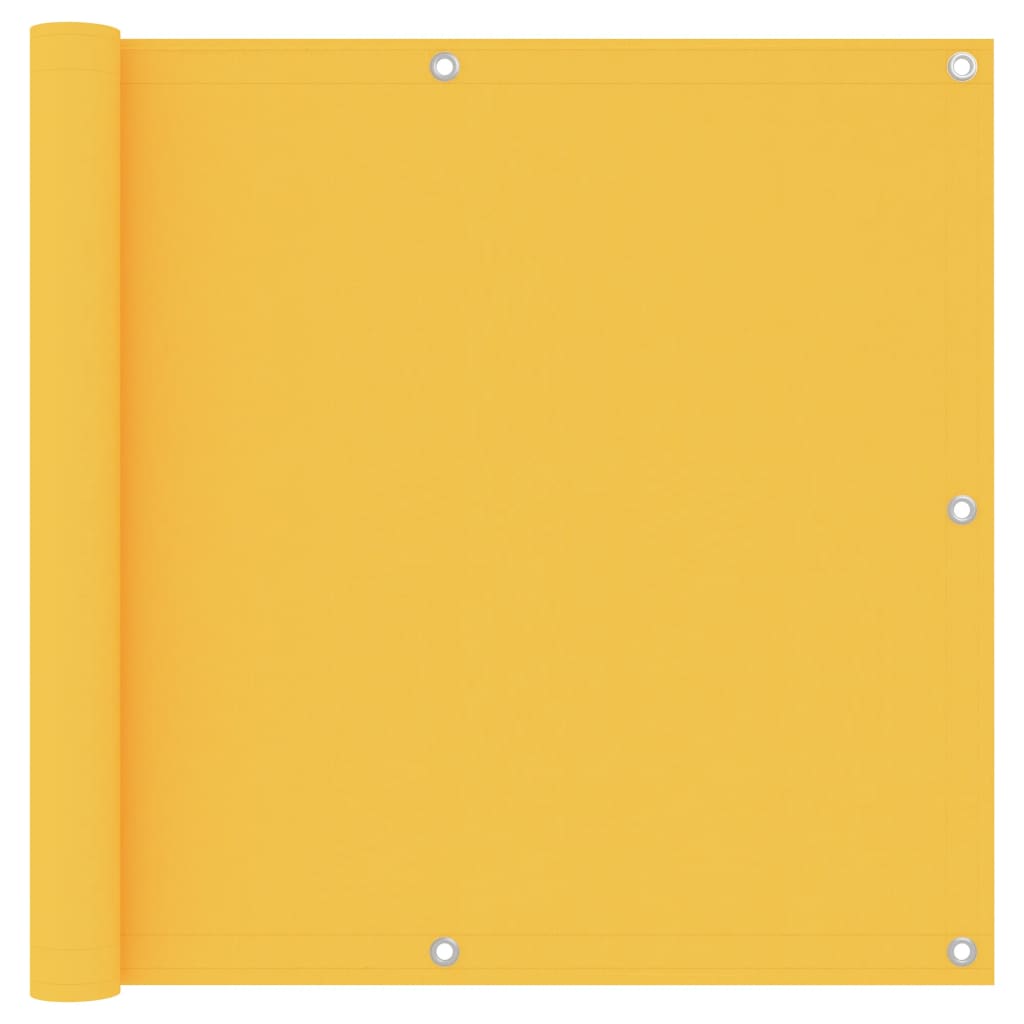 vidaXL Balkonsko platno rumeno 90x500 cm oksford blago