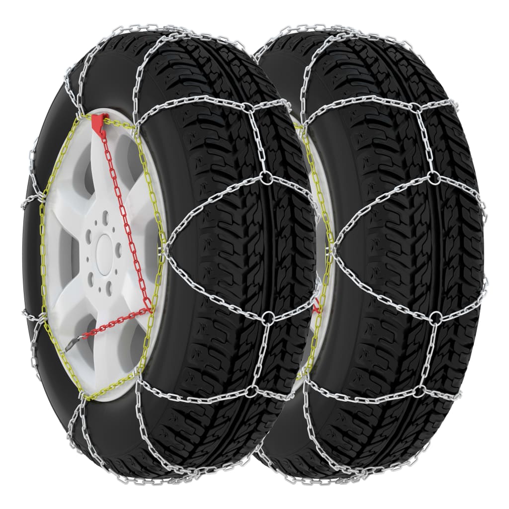 vidaXL Snežne verige za avtomobilske pnevmatike 2 kosa 9 mm KN90