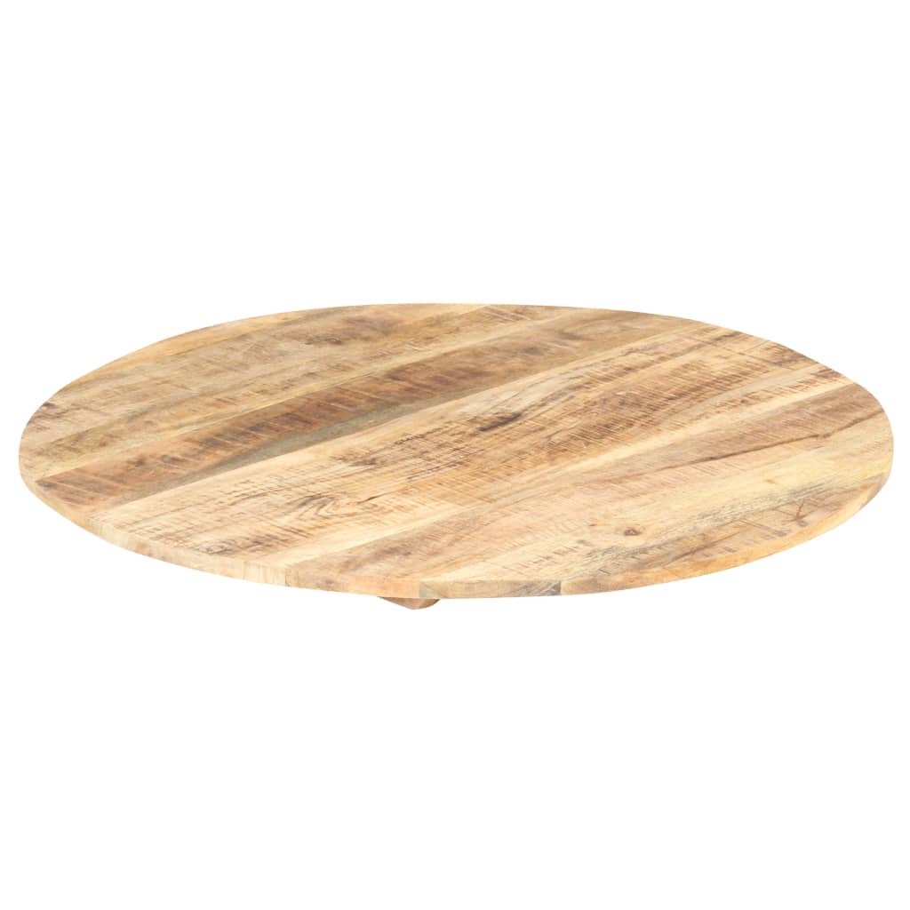 vidaXL Mizna plošča iz trdnega mangovega lesa okrogla 15-16 mm 50 cm