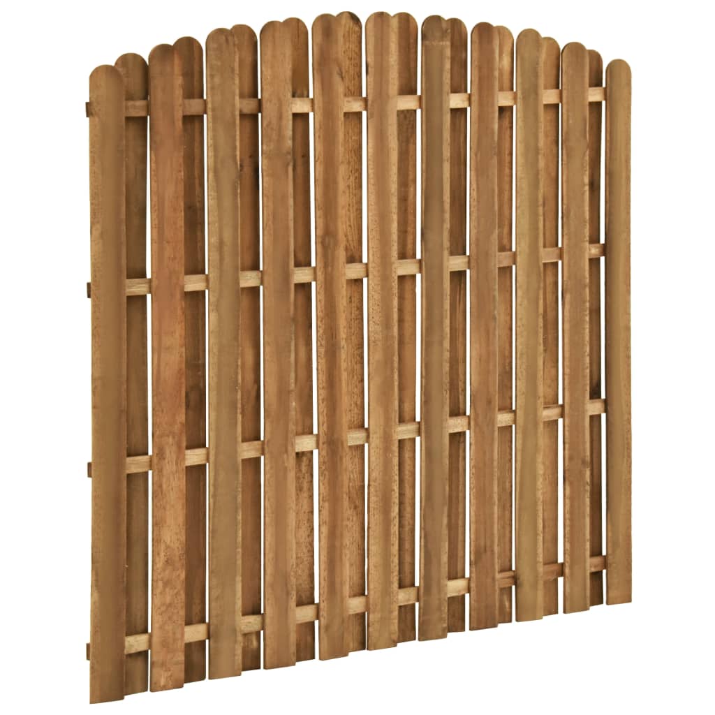 vidaXL Ograjni panel iz borovine 180x(155-170) cm