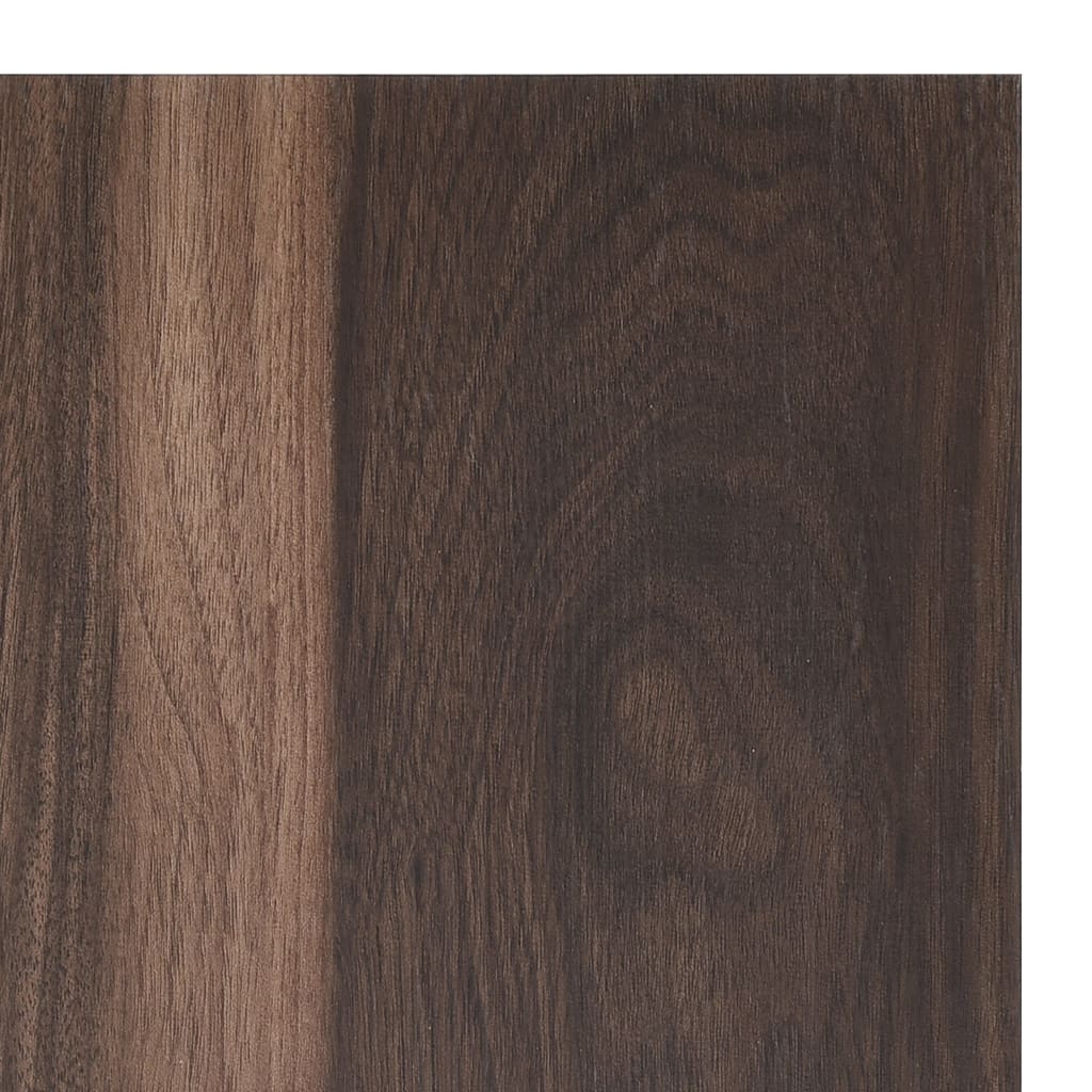 vidaXL Samolepilne talne plošče 55 kosov PVC 5,11 m² temno rjave